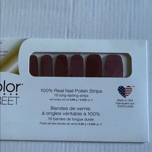 Color Street Deep Burgundy Nail Strips